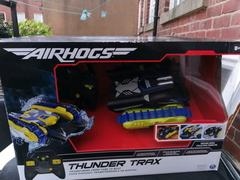 air hogs thunder trax transforming remote control vehicle